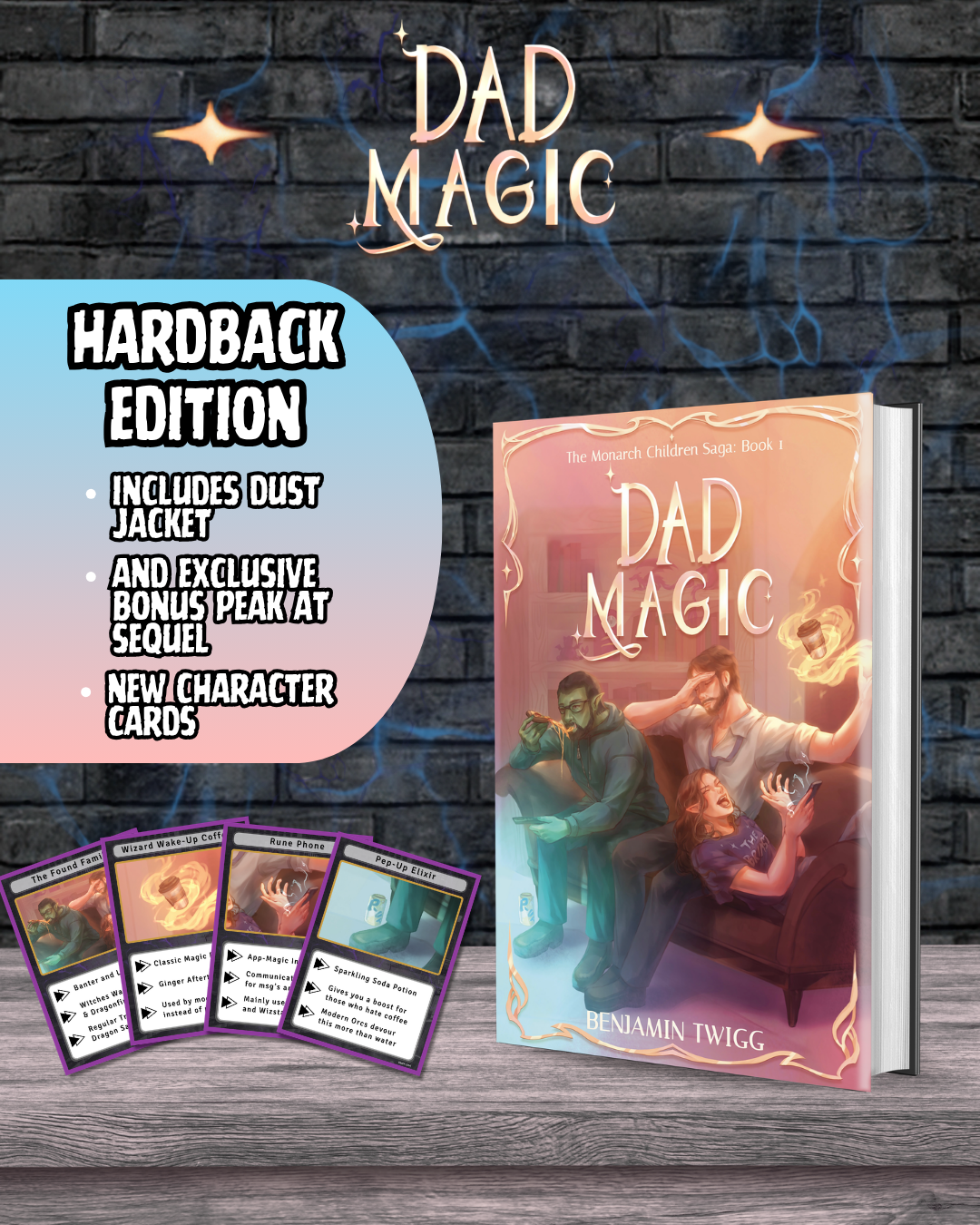 Hardback Edition - Dad Magic: The Monarch Children Saga - Found Family Edition